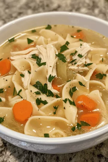 Vegan Marry Me Chicken Noodle Soup recipe taken with iphone 15 pro max --iw 2 --ar 4:5 --v 6.1 --raw