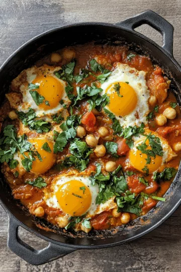 Vegan Shakshuka with Chickpea Dumplings taken with iphone 15 pro max --iw 2 --ar 4:5 --v 6.1 --raw
