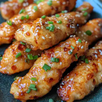 Air Fryer Honey Butter Garlic Chicken Tenders taken with iphone 15 pro max --iw 2 --ar 4:5 --v 6.1 --raw