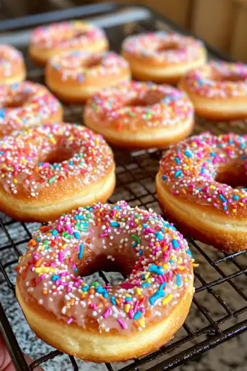 Air Fryer Vegan Donuts taken with iphone 15 pro max --iw 2 --ar 4:5 --v 6.1 --raw