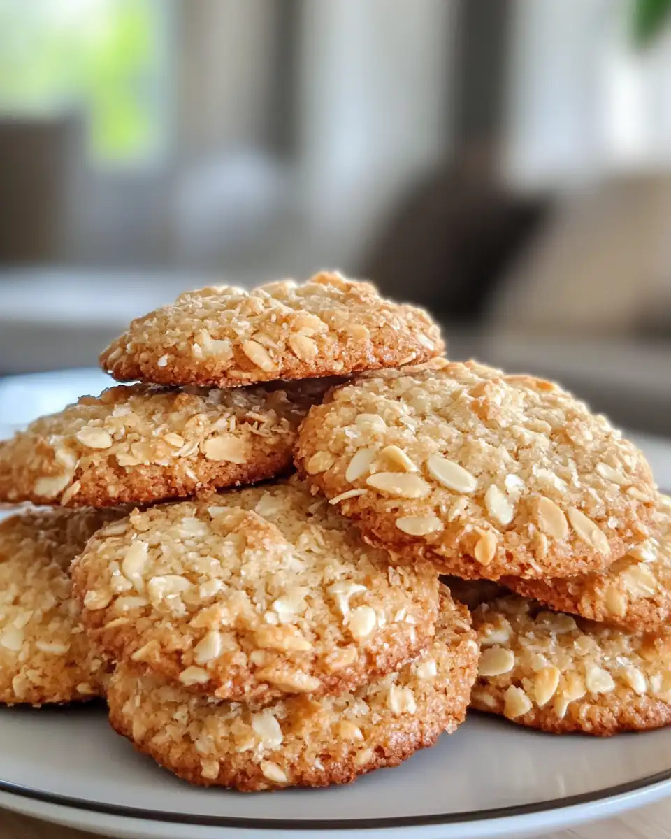 Freshly baked almond coconut cookies showcasing chewy texture