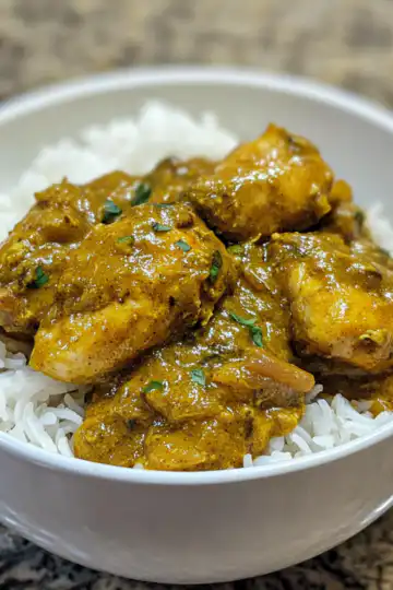 Authentic Jamaican Curry Chicken taken with iphone 15 pro max --iw 2 --ar 4:5 --v 6.1 --raw