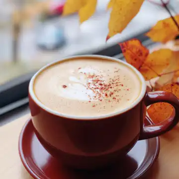 Autumn Fog Tea Latte taken with iphone 15 pro max --iw 2 --ar 4:5 --v 6.1 --raw