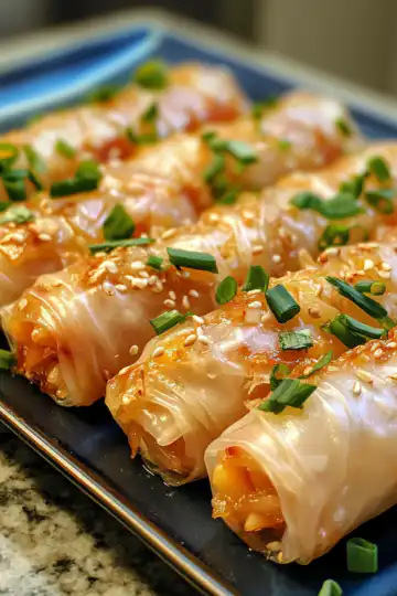 Baked Apple Pie Rice Paper Rolls taken with iphone 15 pro max --iw 2 --ar 4:5 --v 6.1 --raw