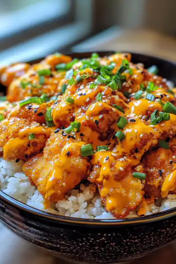 Bang Bang Chicken Bowl An Incredible Ultimate Recipe For 2026 taken with iphone 15 pro max --iw 2 --ar 4:5 --v 6.1 --raw