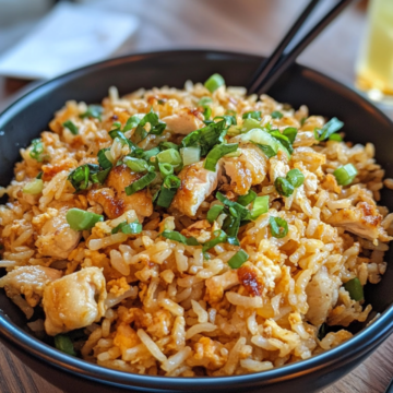 Bang Bang Chicken Fried Rice taken with iphone 15 pro max --iw 2 --ar 4:5 --v 6.1 --raw