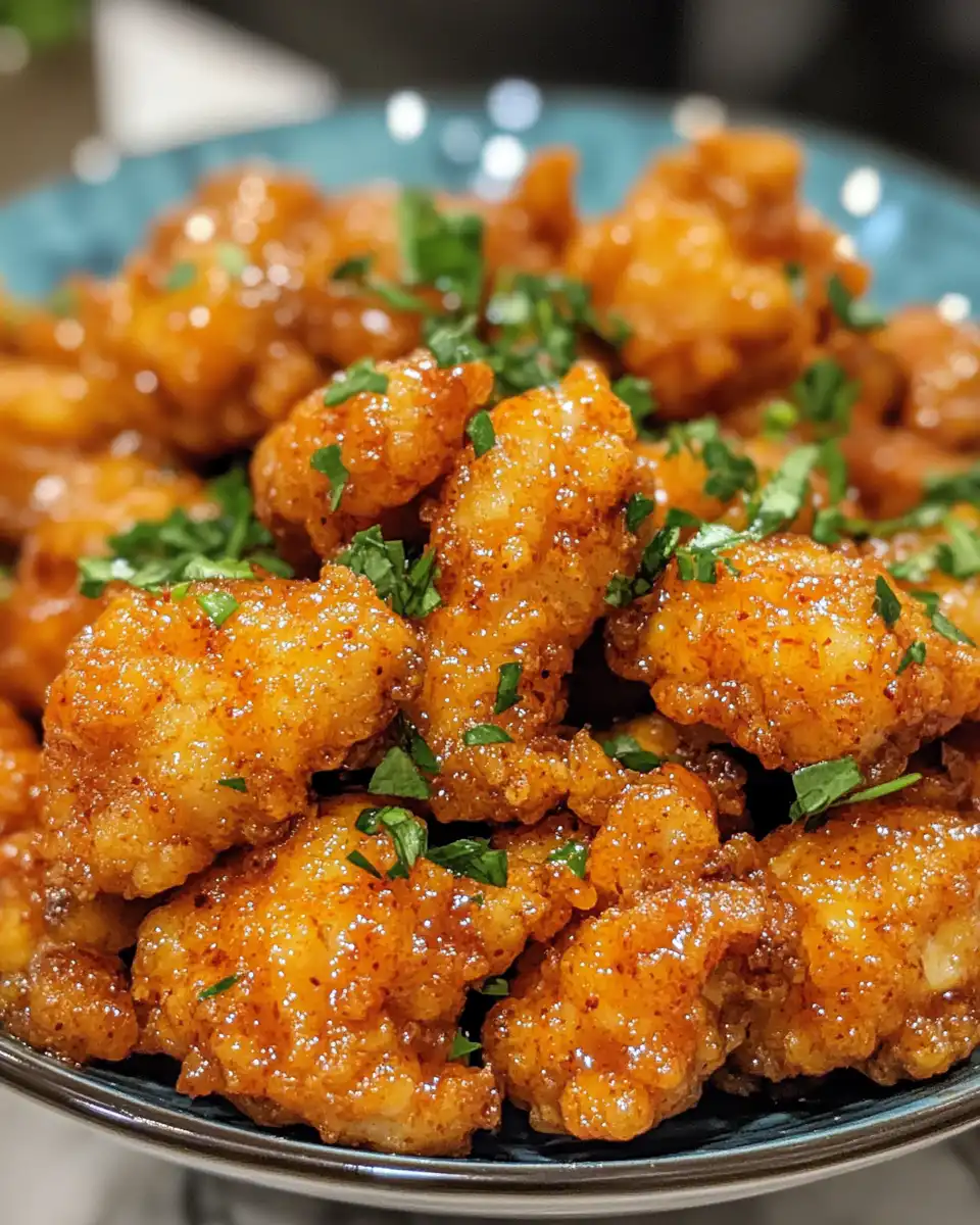 Crispy spicy bang bang chicken cooking aroma