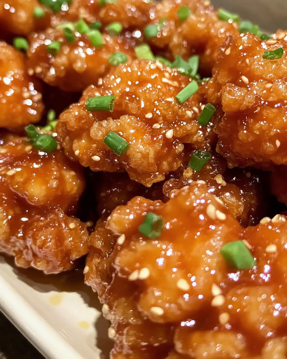 Close-up of creamy bang bang chicken sauce in bowl