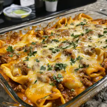 Beef Tortellini Enchilada taken with iphone 15 pro max --iw 2 --ar 4:5 --v 6.1 --raw