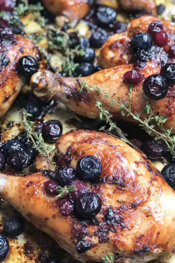 Best Ever Blueberry Thyme Chicken An Incredible Ultimate Recipe taken with iphone 15 pro max --iw 2 --ar 4:5 --v 6.1 --raw