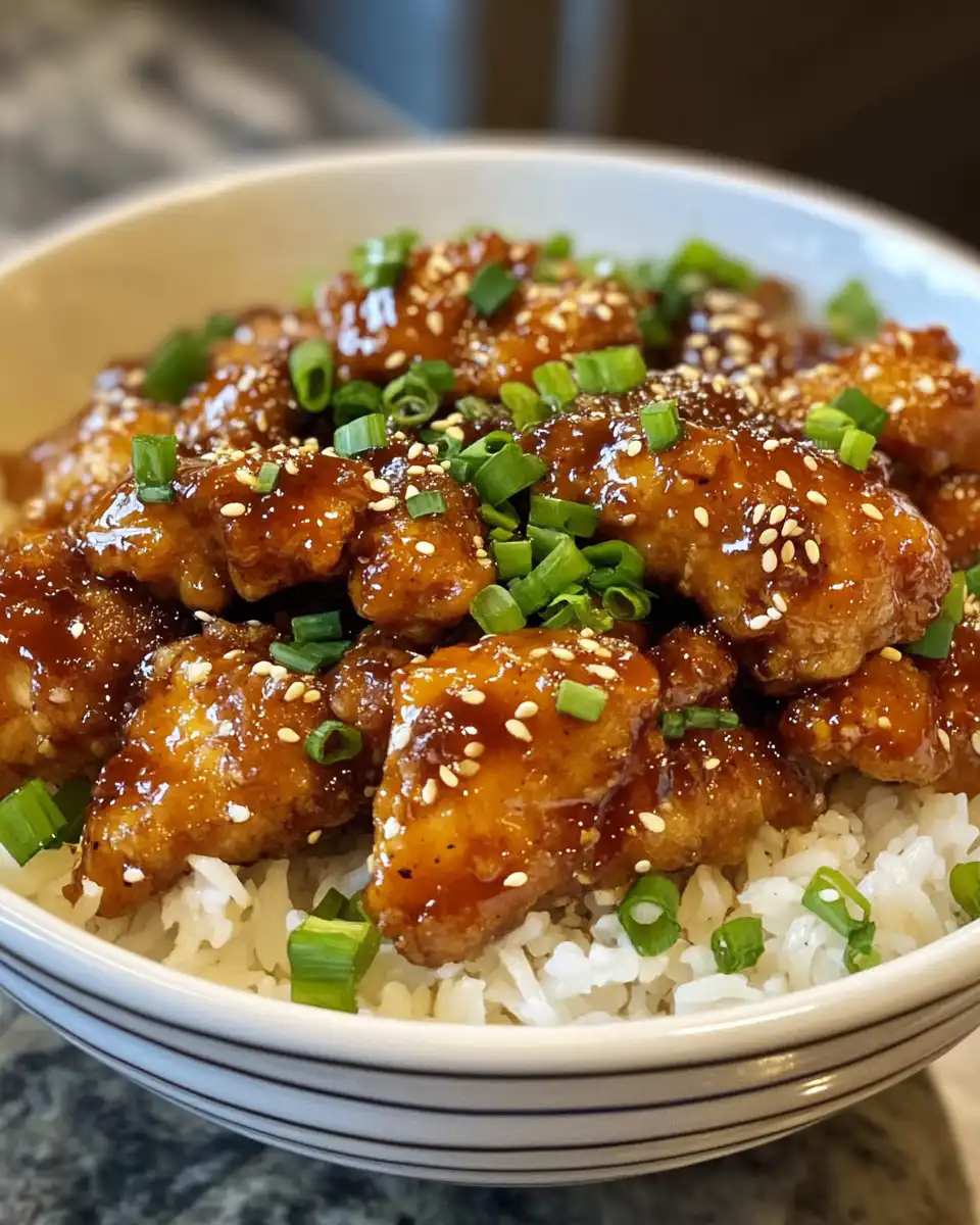 Ingredients and components for sticky sesame chicken meal ready to cook