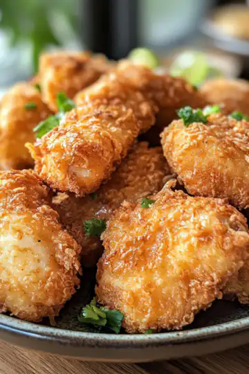 Brazilian Coconut Chicken taken with iphone 15 pro max --iw 2 --ar 4:5 --v 6.1 --raw