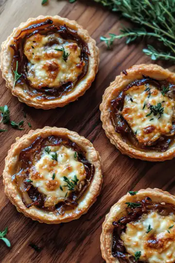 Caramelized Onion And Goat Cheese Tarts Recipe taken with iphone 15 pro max --iw 2 --ar 4:5 --v 6.1 --raw