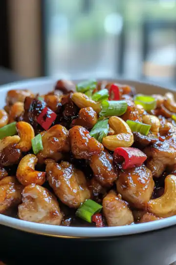 Cashew Chicken taken with iphone 15 pro max --iw 2 --ar 4:5 --v 6.1 --raw