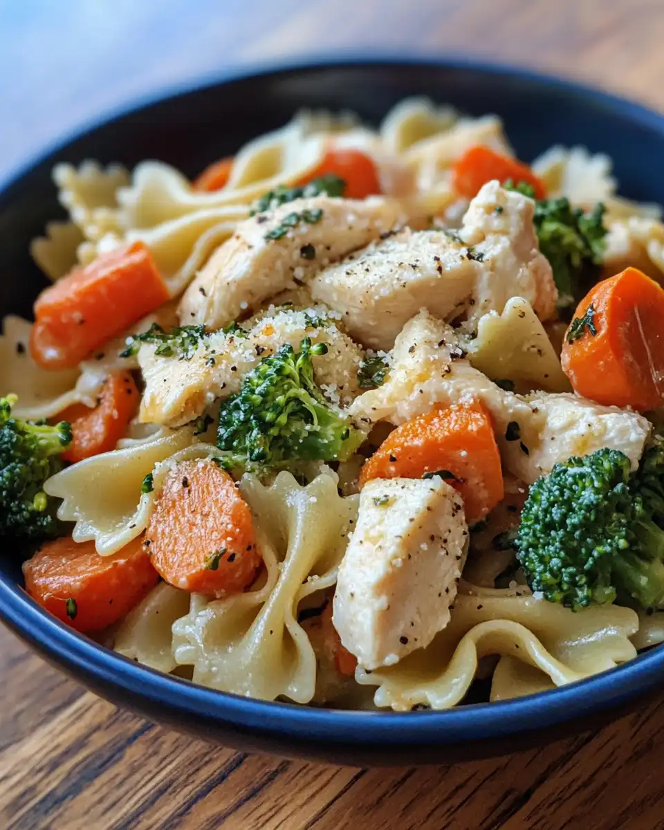 Finished garlic broccoli angel hair pasta tossed with cheese ready to serve