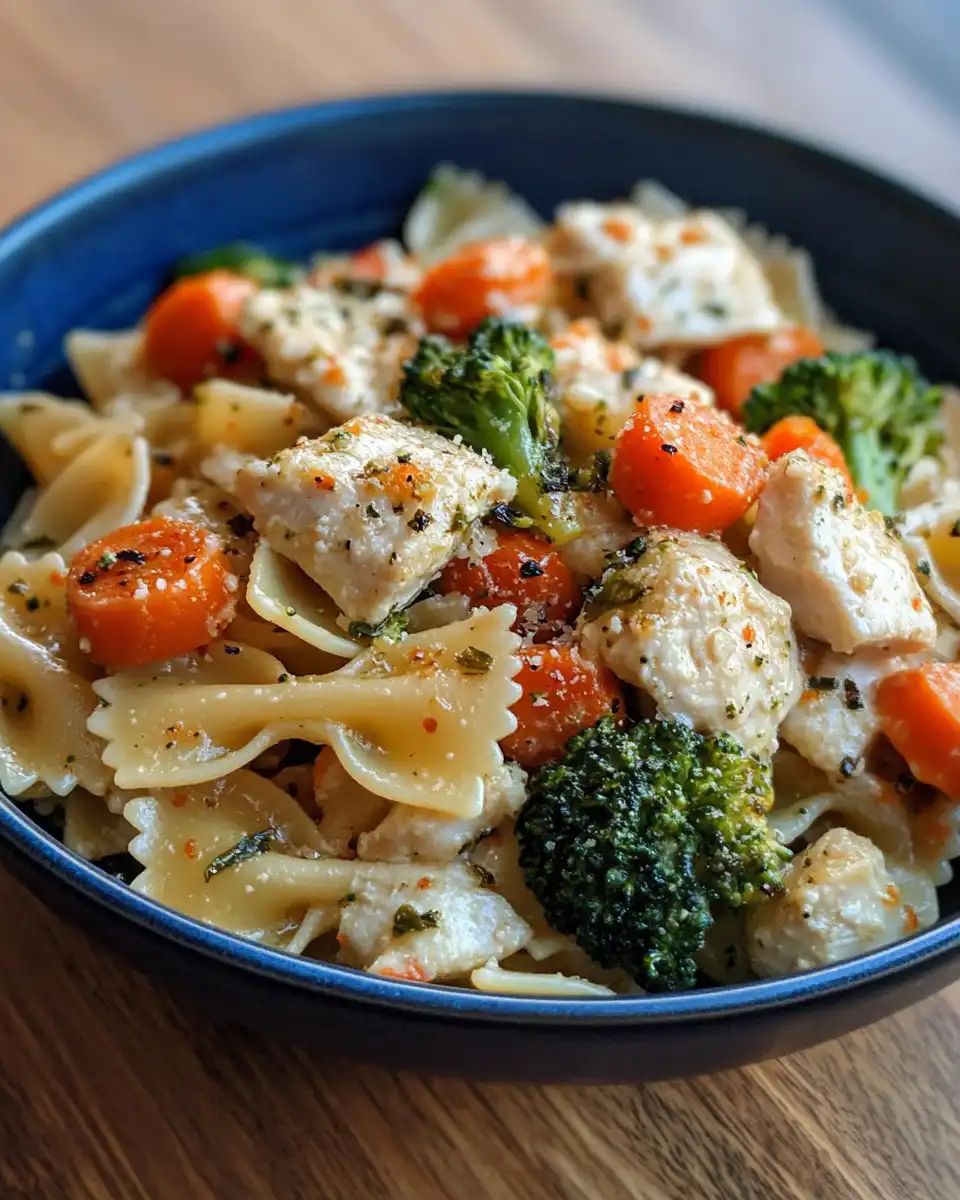 Garlicky broccoli with pasta in a pressure cooker steaming and smelling inviting