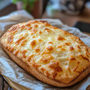 Cheese Bread No Knead Recipe taken with iphone 15 pro max --iw 2 --ar 4:5 --v 6.1 --raw