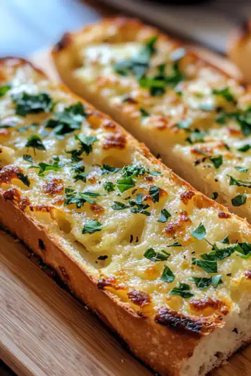 Cheesy Vegan Garlic Bread taken with iphone 15 pro max --iw 2 --ar 4:5 --v 6.1 --raw