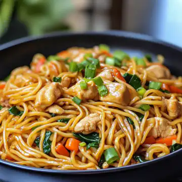Chicken Chow Mein With The Best Chow Mein Sauce taken with iphone 15 pro max --iw 2 --ar 4:5 --v 6.1 --raw