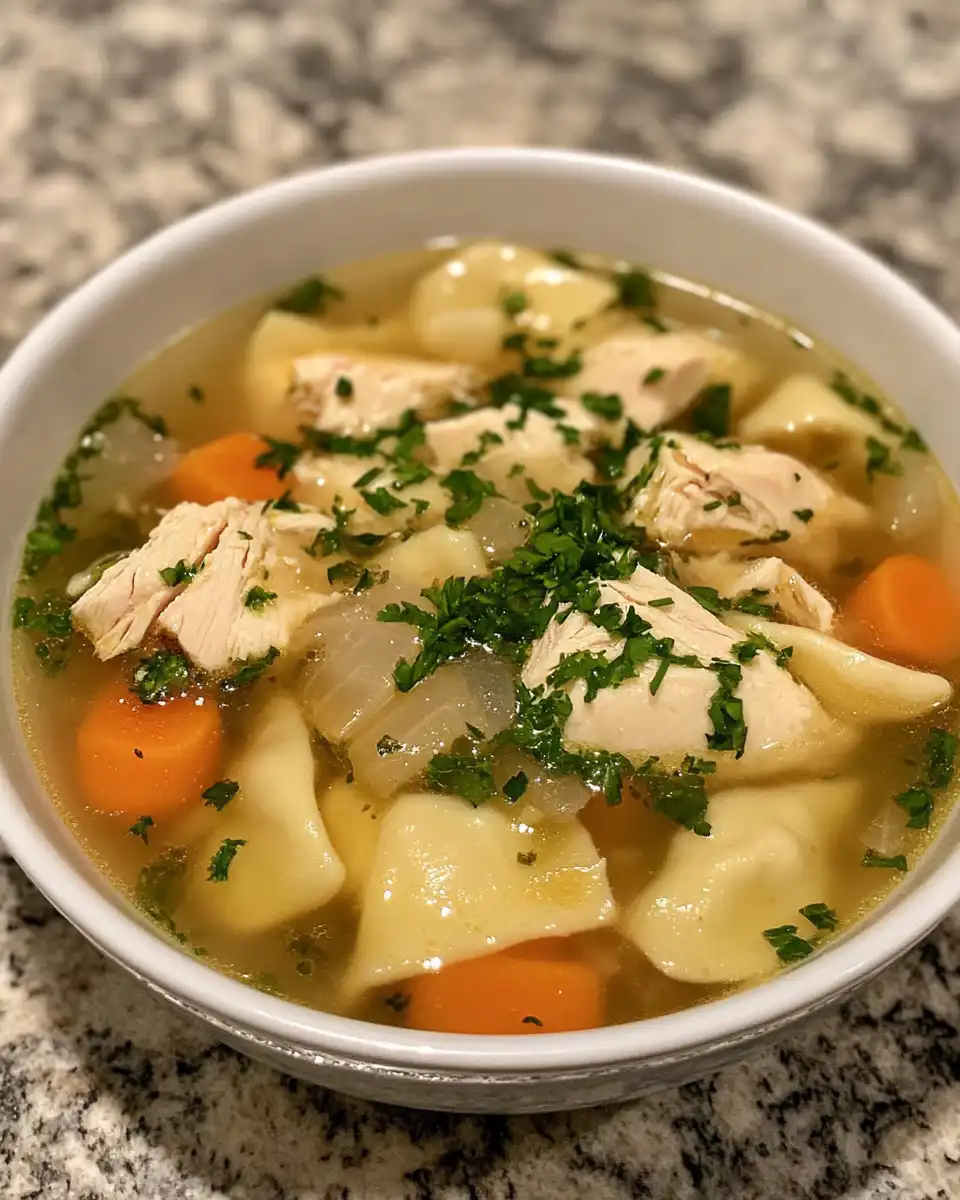 Ingredients for homemade chicken dumpling soup laid out