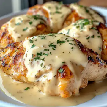 Chicken Pillows With Creamy Parmesan Sauce taken with iphone 15 pro max --iw 2 --ar 4:5 --v 6.1 --raw
