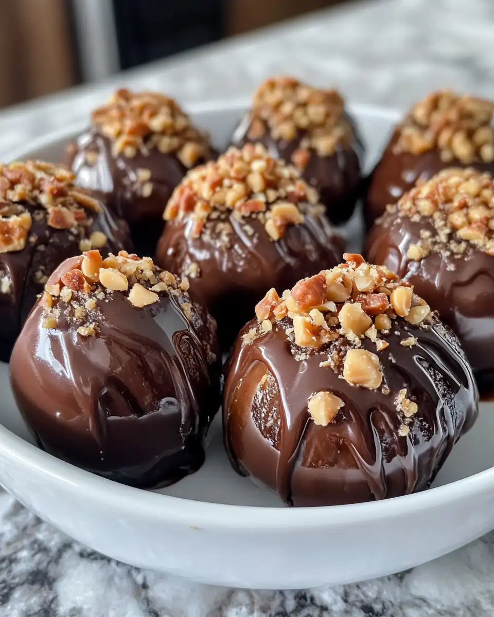 Ingredients and tools for making chocolate covered stuffed dates with peanut butter