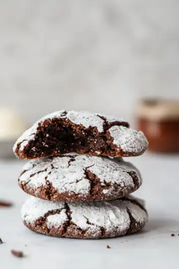 Chocolate Crinkle Cookies Recipe Pdf taken with iphone 15 pro max --iw 2 --ar 4:5 --v 6.1 --raw