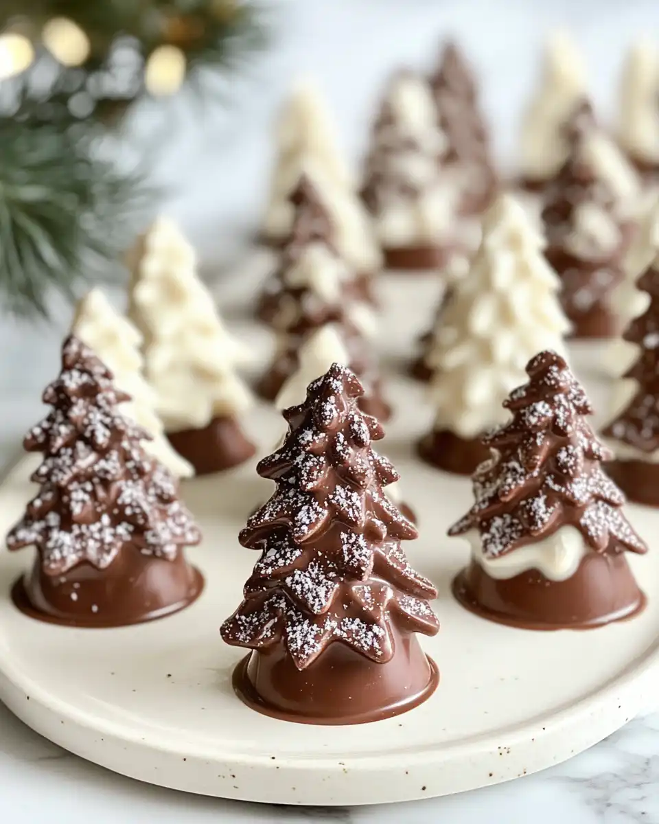 Peanut Butter Christmas Trees dough preparation and shaping