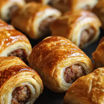 Christmas Sausage Rolls taken with iphone 15 pro max --iw 2 --ar 4:5 --v 6.1 --raw