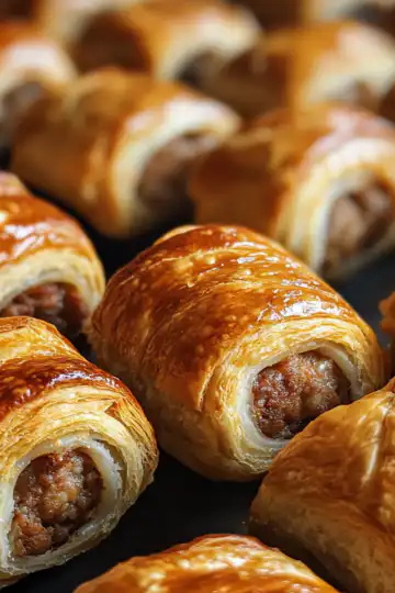 Christmas Sausage Rolls taken with iphone 15 pro max --iw 2 --ar 4:5 --v 6.1 --raw