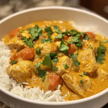 Coconut Curry Chicken taken with iphone 15 pro max --iw 2 --ar 4:5 --v 6.1 --raw