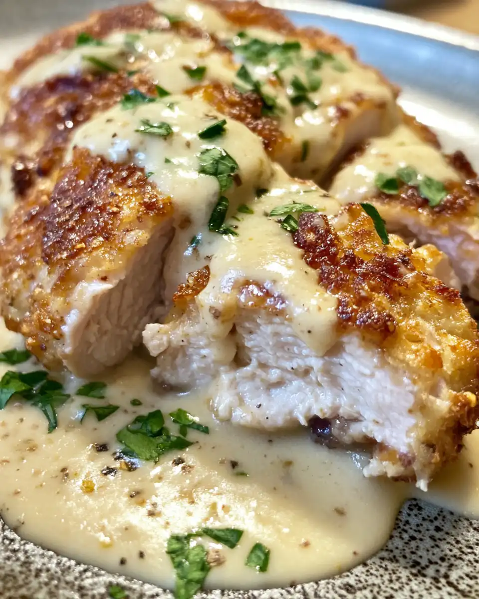 Close-up of creamy chicken cordon bleu rolls cooking in pressure cooker