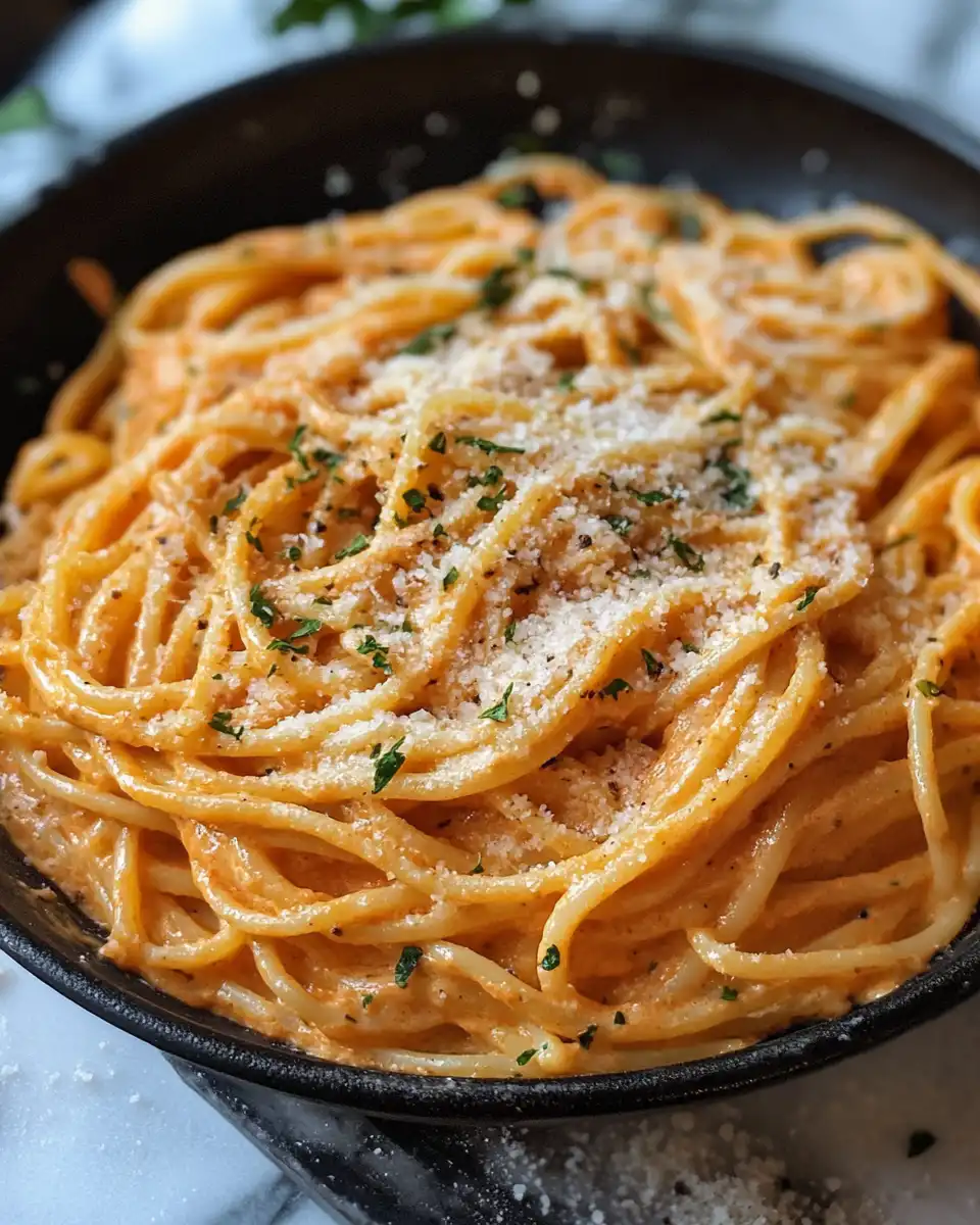 Ingredients for creamy tomato garlic rigatoni pasta