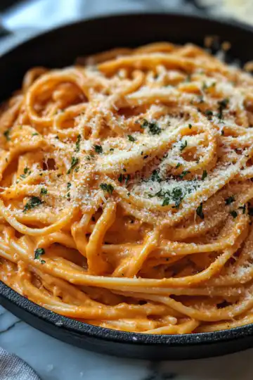 Creamy Tomato Garlic Pasta in 30 Minutes taken with iphone 15 pro max --iw 2 --ar 4:5 --v 6.1 --raw