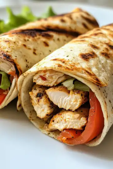Crispy Air Fryer Chicken Mozzarella Wraps taken with iphone 15 pro max --iw 2 --ar 4:5 --v 6.1 --raw