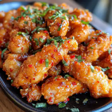 Crispy Bang Bang Chicken An Incredible Sweet And Spicy Sensation taken with iphone 15 pro max --iw 2 --ar 4:5 --v 6.1 --raw