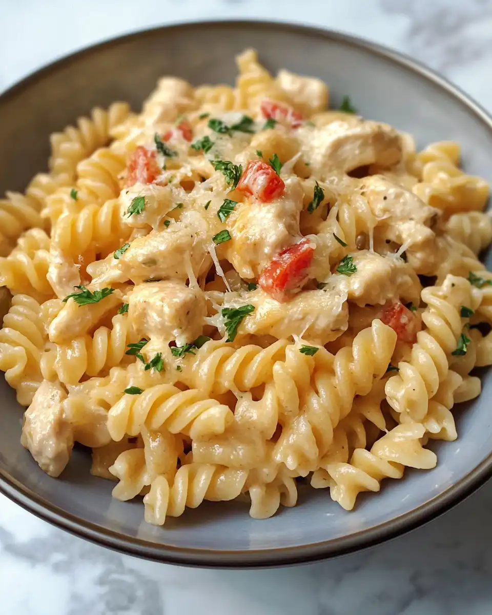 Close up of Crock Pot with parmesan chicken pasta cooking and valve hiss visible