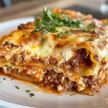 Crockpot Ravioli Lasagna taken with iphone 15 pro max --iw 2 --ar 4:5 --v 6.1 --raw