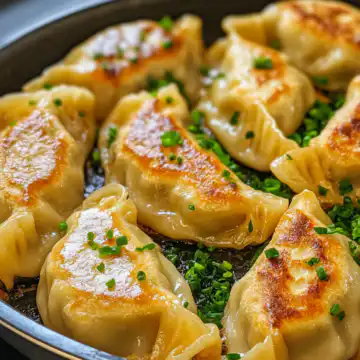 Dumpling Bake Viral One Pan Dumplings taken with iphone 15 pro max --iw 2 --ar 4:5 --v 6.1 --raw
