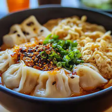 Dumplingramenbowl taken with iphone 15 pro max --iw 2 --ar 4:5 --v 6.1 --raw