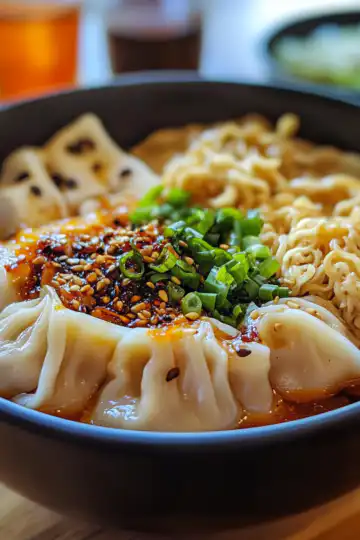 Dumplingramenbowl taken with iphone 15 pro max --iw 2 --ar 4:5 --v 6.1 --raw