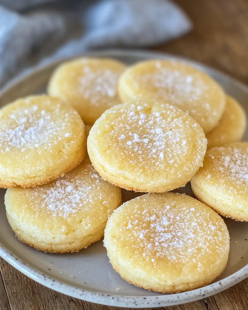 Fresh batch of lemon meltaway cookies cooling after pressure cooker