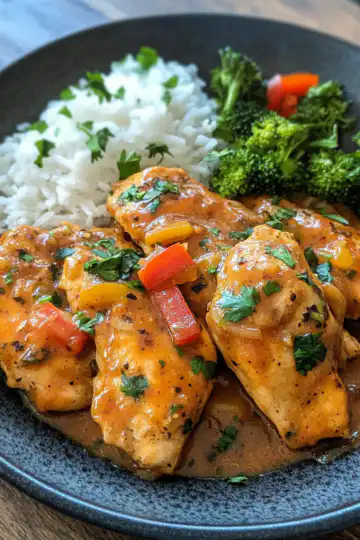 Easy Crock Pot Huli Huli Chicken taken with iphone 15 pro max --iw 2 --ar 4:5 --v 6.1 --raw