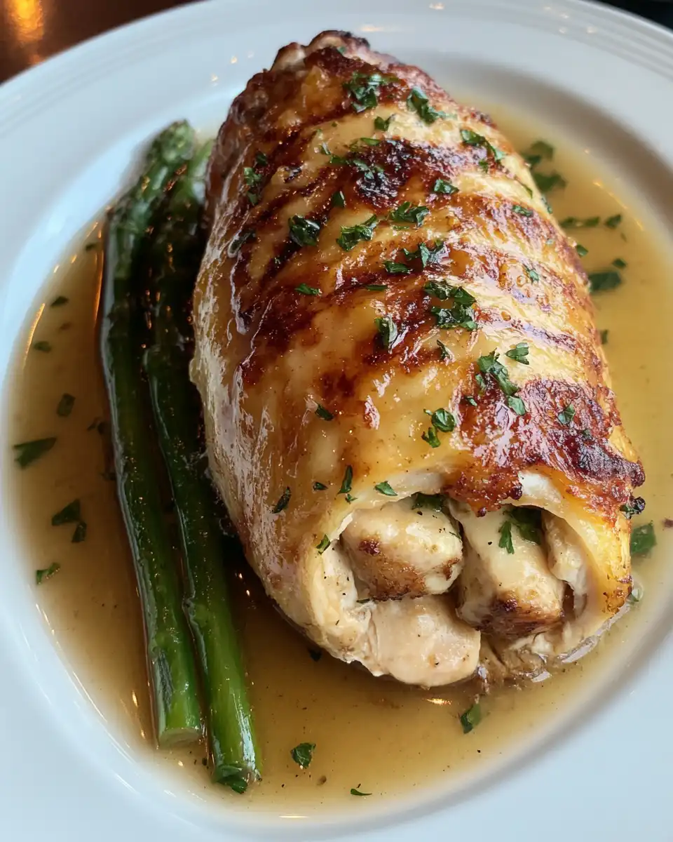 Pressure cooker stuffed chicken ready to be served