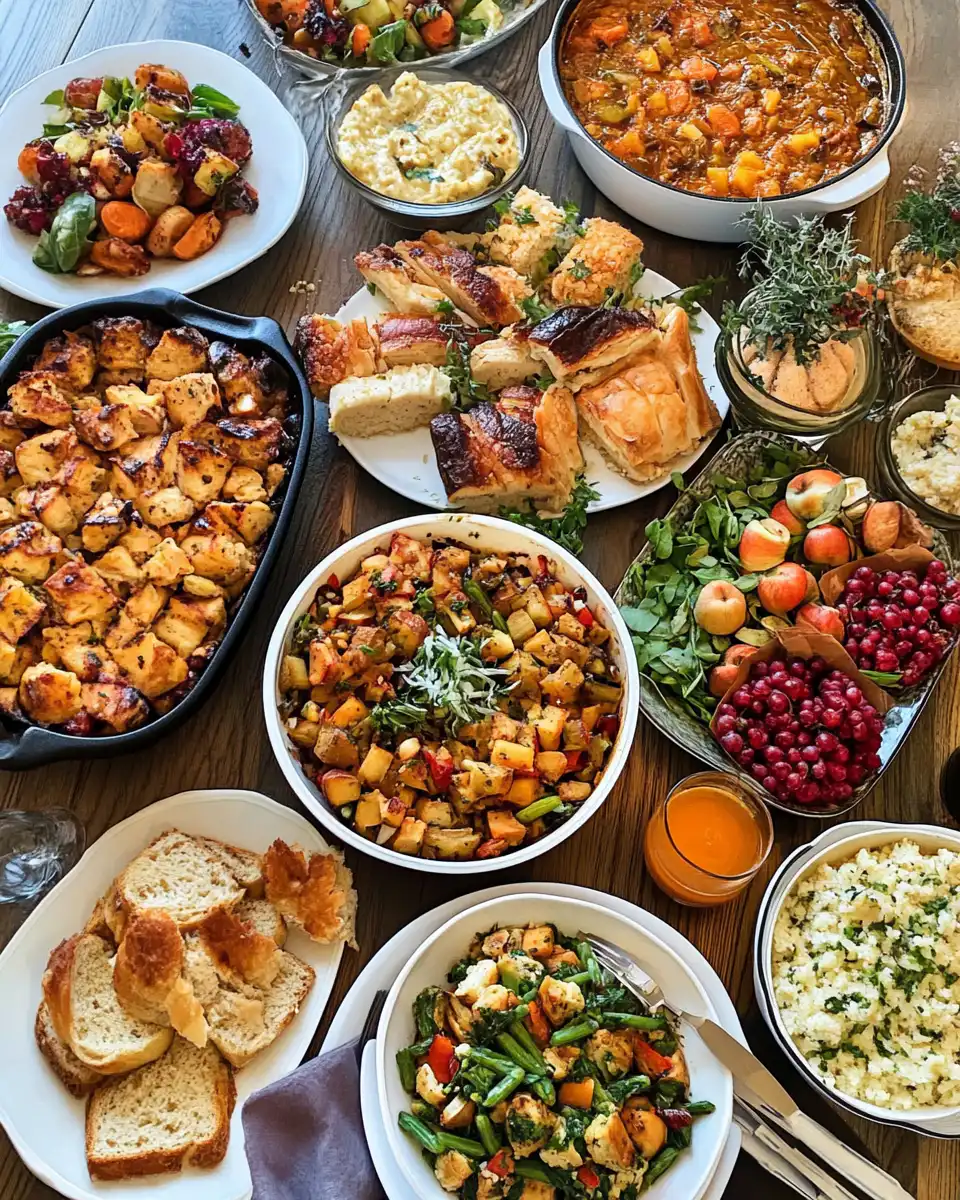 Close up of finished fall dinner with tender meat and vegetables
