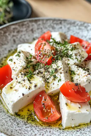Feta Spiese Mit Gurke Rezept taken with iphone 15 pro max --iw 2 --ar 4:5 --v 6.1 --raw