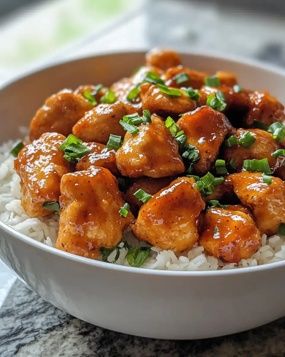 Ingredients for bourbon chicken laid out