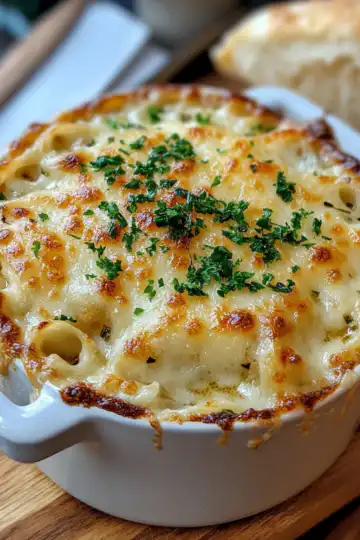 French Onion Soup Pasta taken with iphone 15 pro max --iw 2 --ar 4:5 --v 6.1 --raw