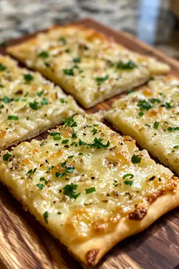 Garlic Keto Flatbread taken with iphone 15 pro max --iw 2 --ar 4:5 --v 6.1 --raw