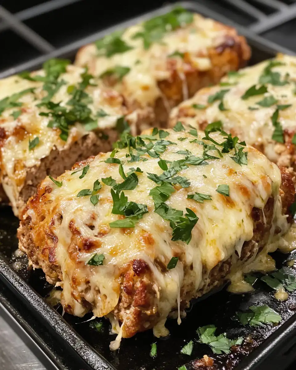 Pressure cooker steaming garlic parmesan chicken meatloaf